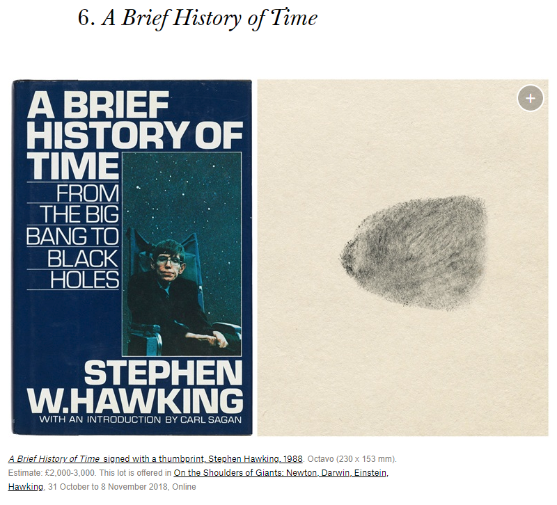 hawking's history of time