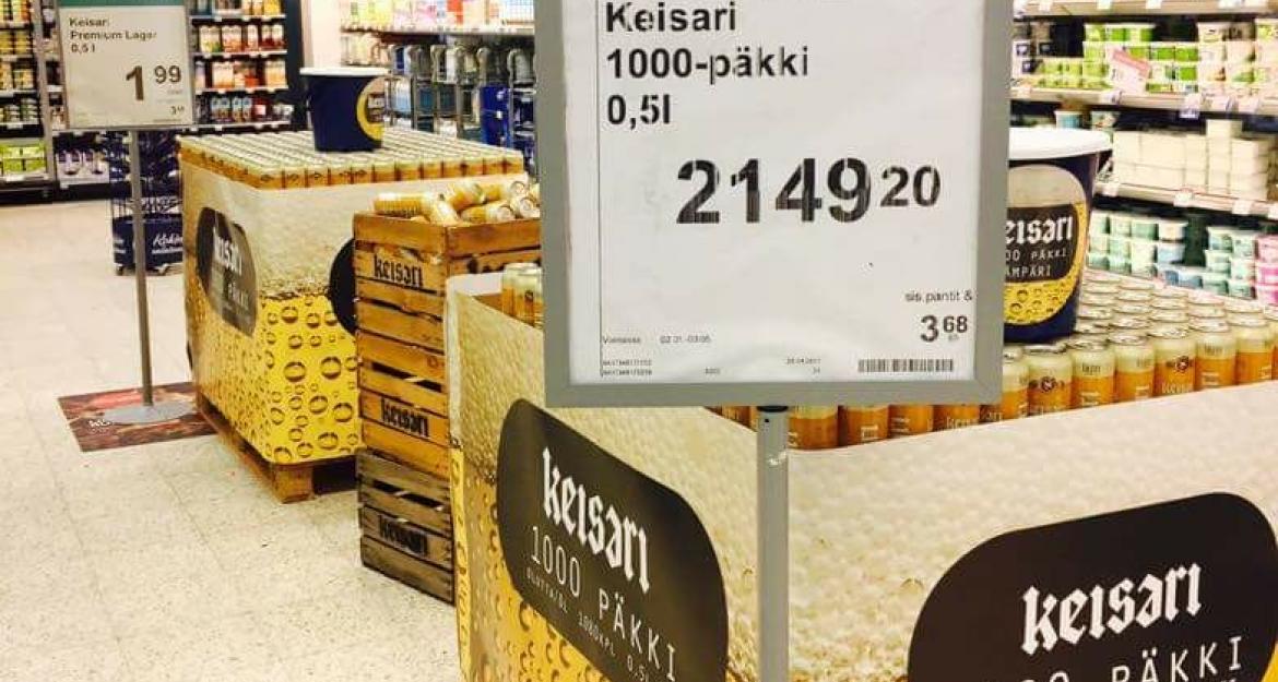 Οι Φινλανδοί αγοράζουν μπύρα σε συσκευασία των... χιλίων!