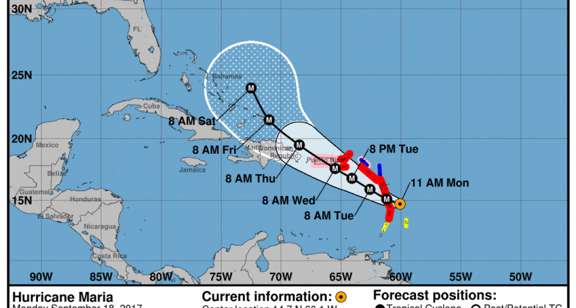 Την Καραϊβική πλήττει ο κυκλώνας «Μαρία» (pics&vid)