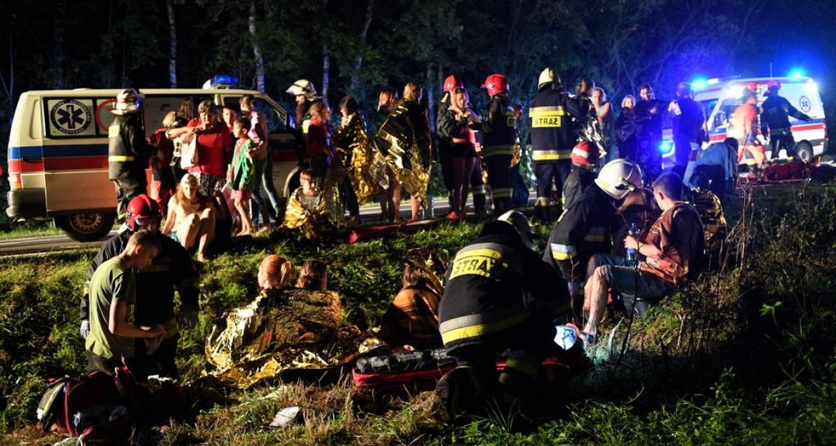 Τροχαίο δυστύχημα τουριστικού λεωφορείου στην Πολωνία