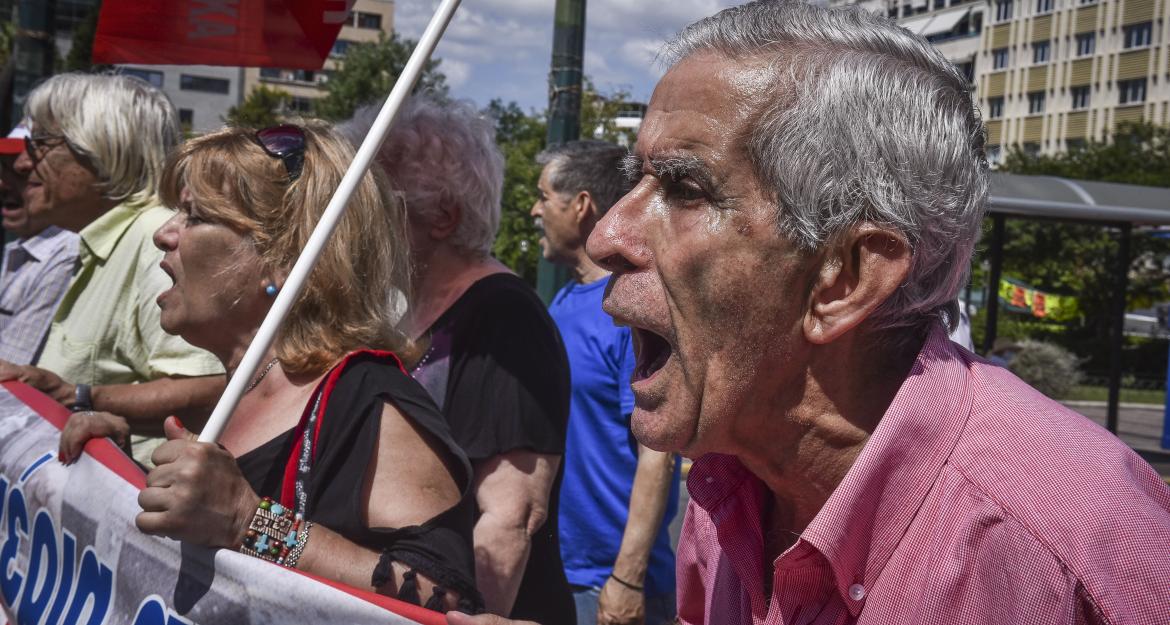 Συγκέντρωση και πορεία συνταξιούχων στην Αθήνα 