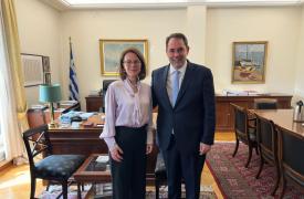 Συνάντηση του Υφυπουργού κ. Πετραλιά με τη Διευθύντρια Υποστήριξης Μεταρρυθμίσεων των Κρατών-Μελών της ΕΕ