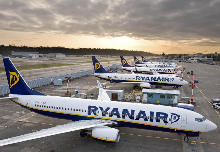 Ryanair: Αυξημένα κέρδη κατά 37% για το α’ εξάμηνο