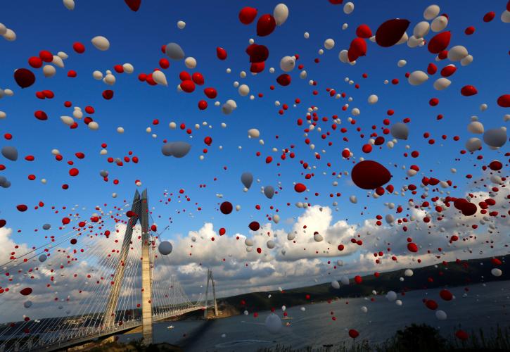 Νέα γέφυρα στον Βόσπορο εγκαινίασε ο Erdogan