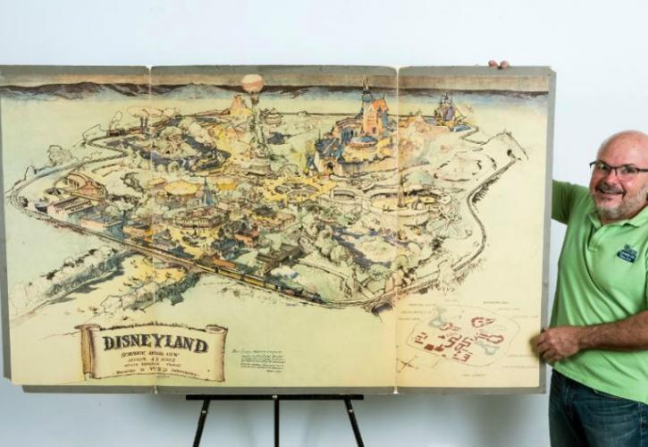 Ένας χάρτης της Disneyland από το 1953 έπιασε 708.000 δολάρια
