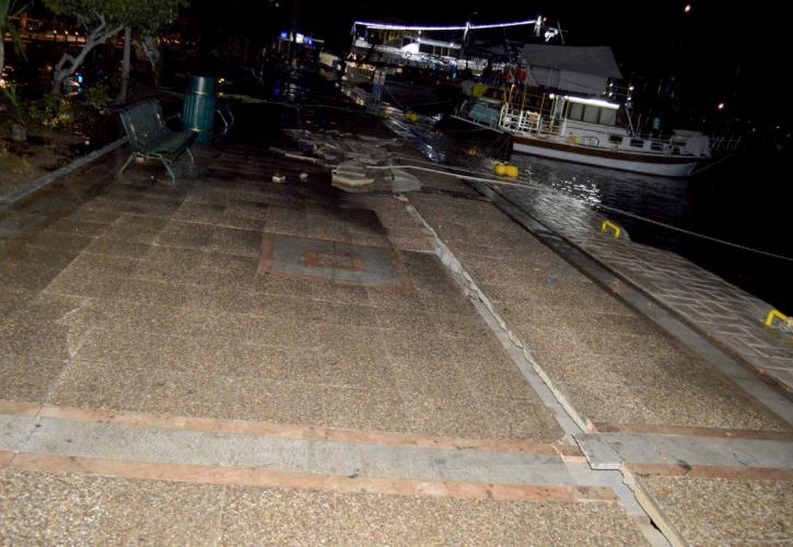Σοβαρές ζημιές στο λιμάνι της Κω λόγω του σεισμού