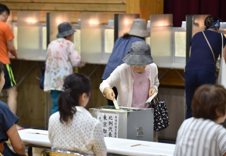 Σε εξέλιξη οι εκλογές στην Ιαπωνία