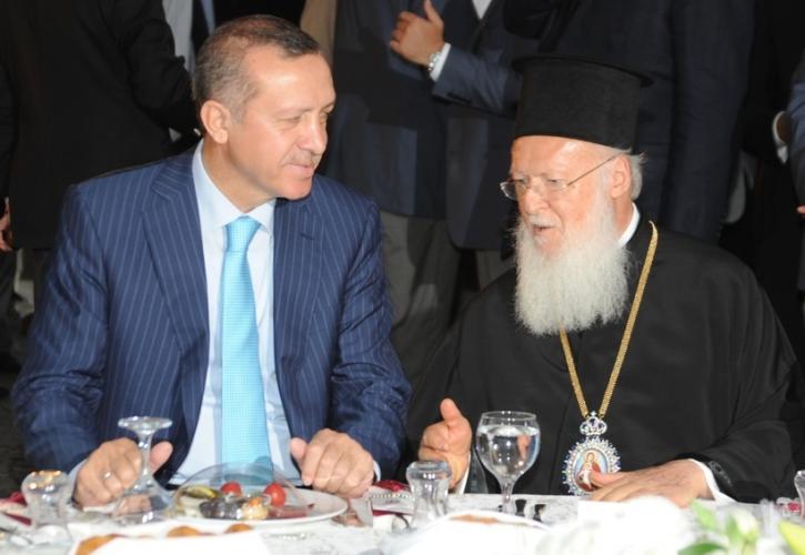 Συνάντηση Βαρθολομαίου – Ερντογάν στην Άγκυρα