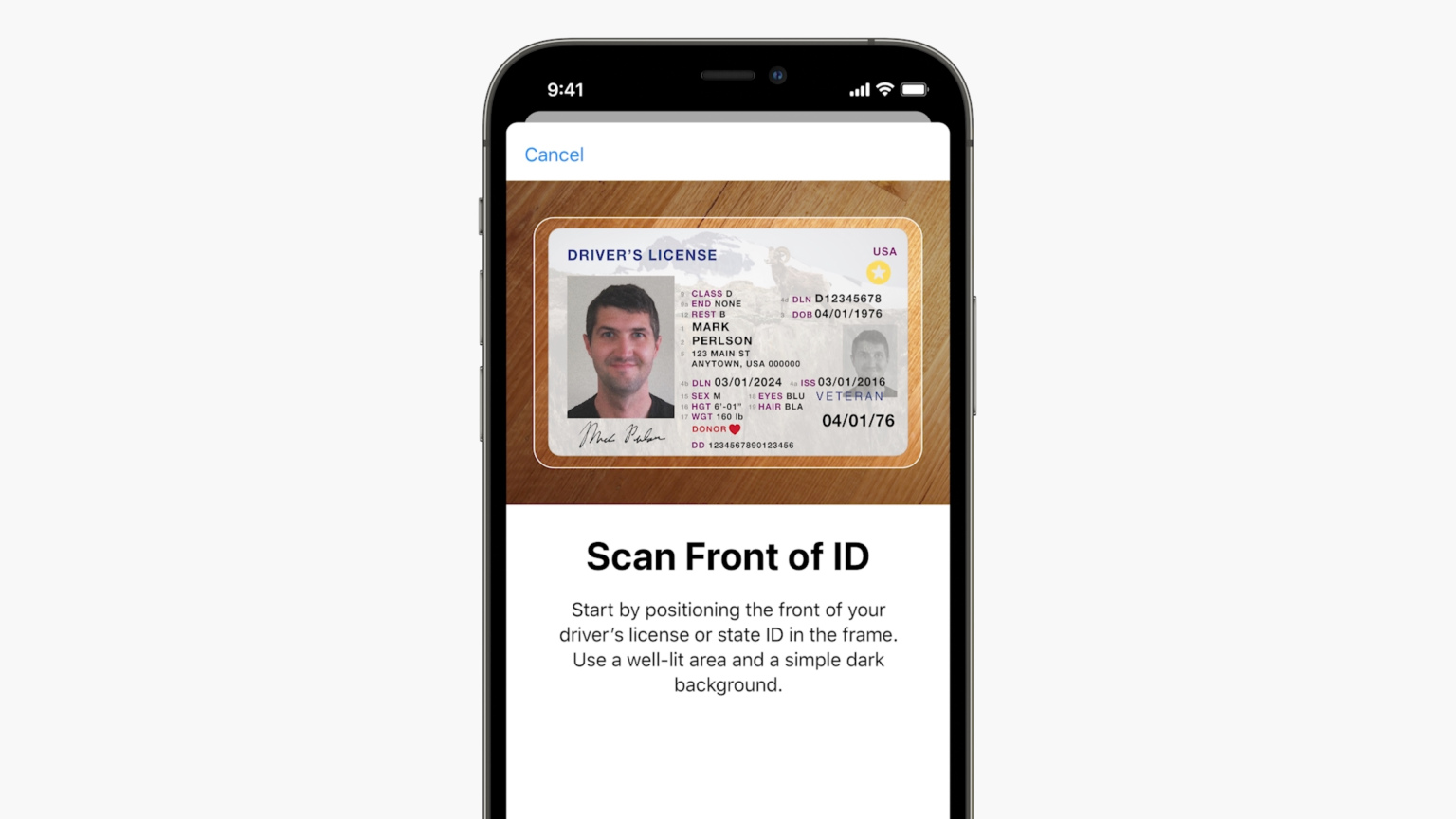 apple wallet id card