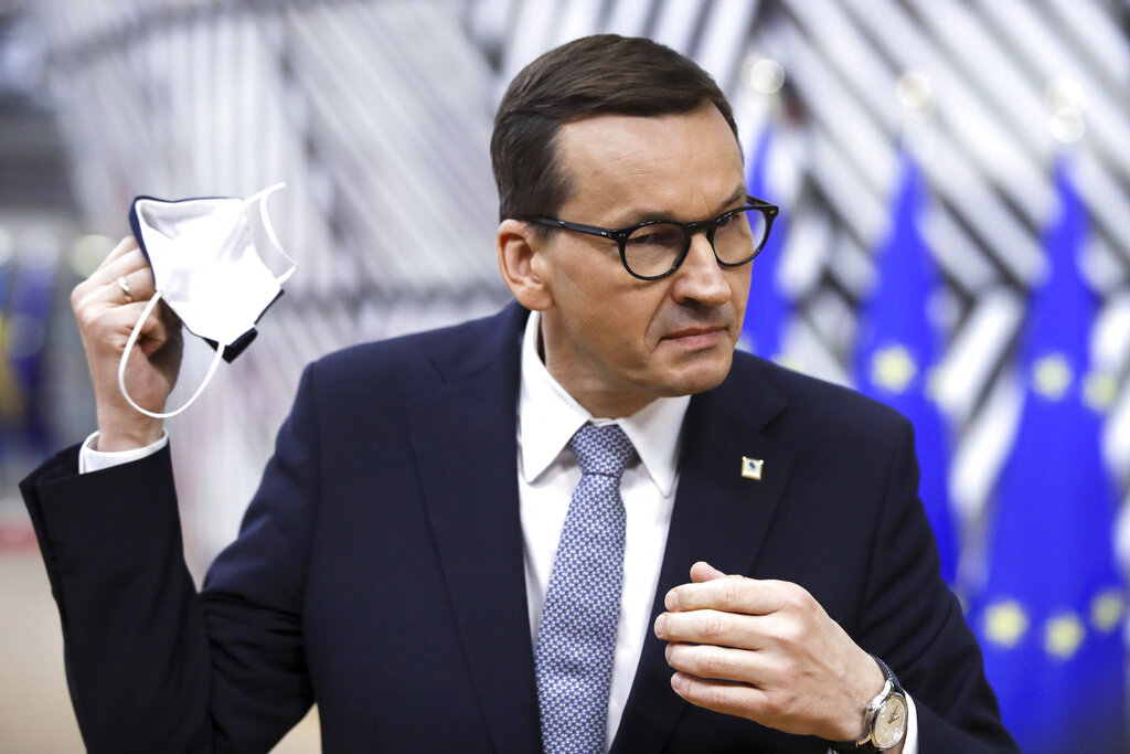 Poland's Prime Minister Mateusz Morawiecki