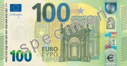 100 Ευρώ νέα σειρά