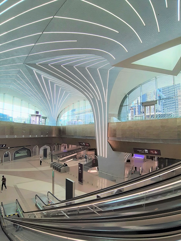 O κεντρικός σταθμός του μετρό της Ντόχα
