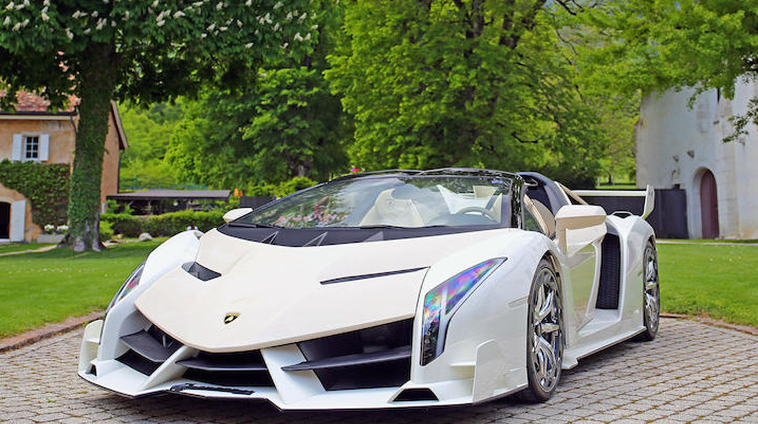 H σπάνια Lamborghini Veneno Roadster της δημοπρασίας.