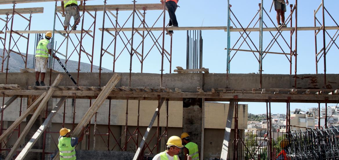 Άλμα 10,6% στον όγκο της ιδιωτικής οικοδομικής δραστηριότητας τον Απρίλιο