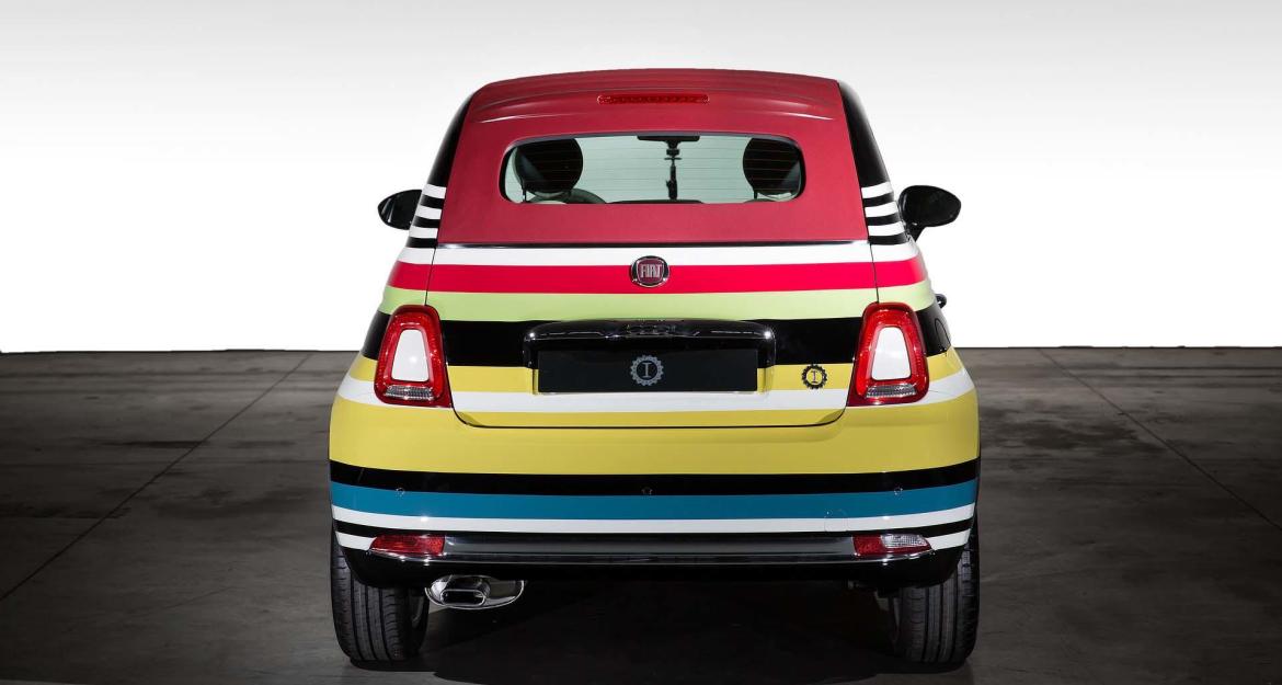 Ριγέ για καλό σκοπό το Fiat 500 (pics)