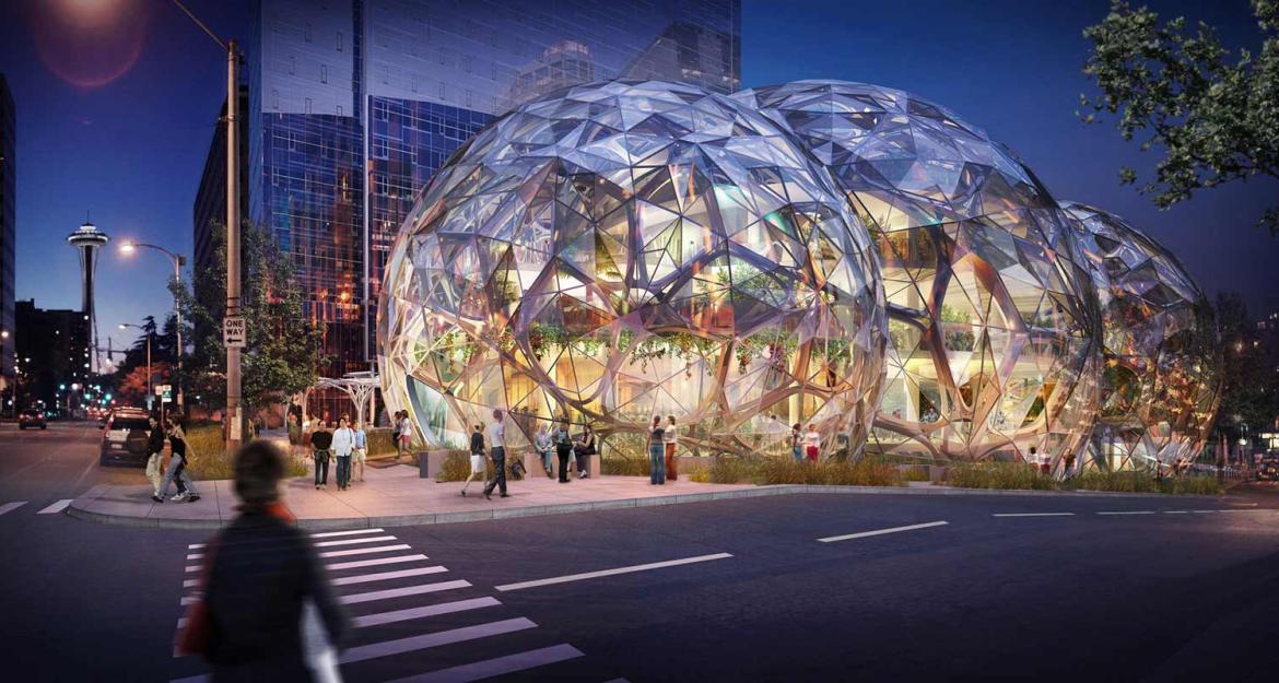 Με τροπικό δάσος μοιάζουν τα νέα γραφεία της Amazon