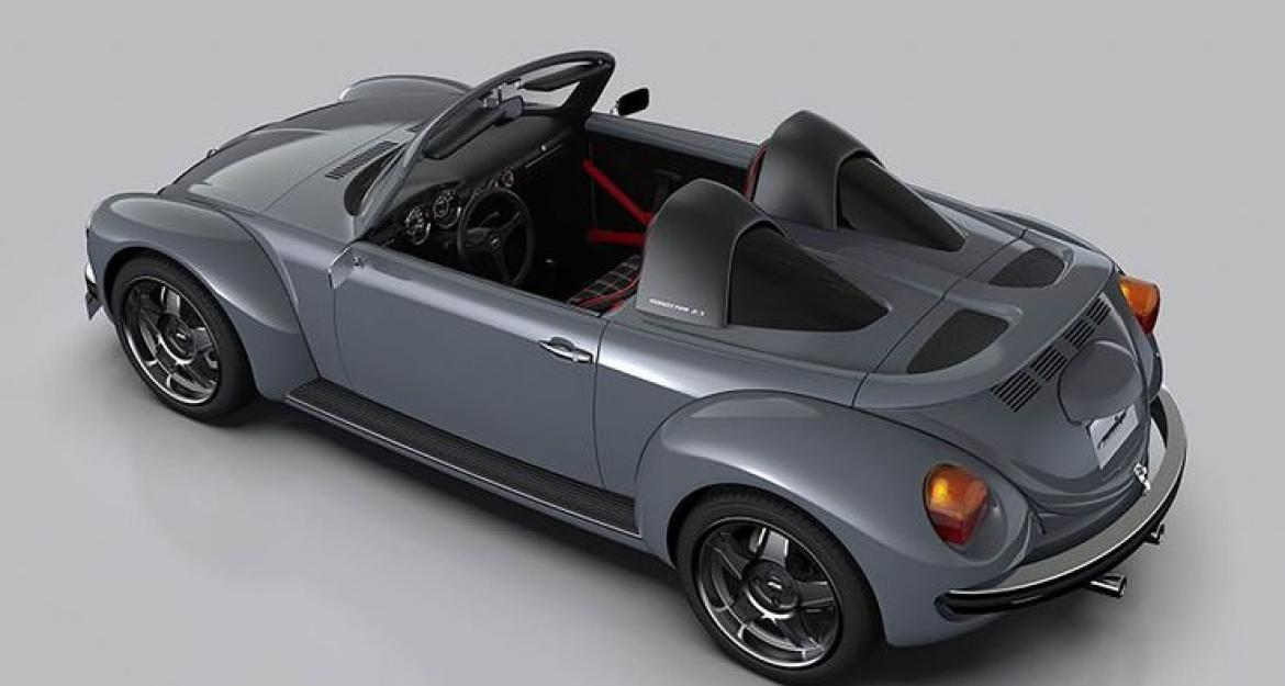 Eνας μεταμοντέρνος «Σκαραβαίος» έγινε ανοιχτό roadster (pics & vid)