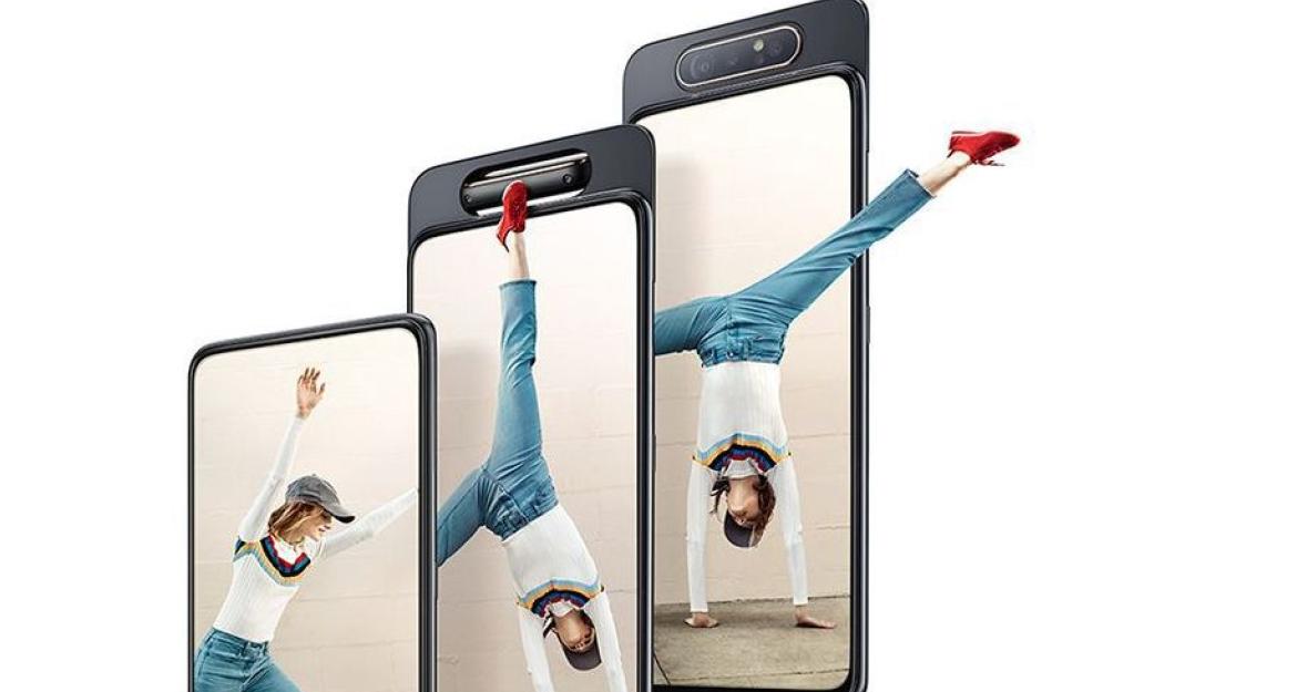 Galaxy A80: Νέο smartphone με περιστρεφόμενη κάμερα δια χειρός Samsung (pics & vid)