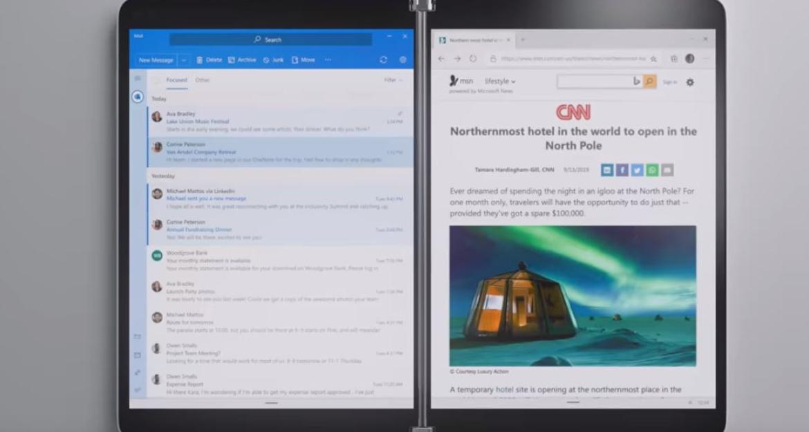 Οι νέες συσκευές της Microsoft θυμίζουν βιβλία με δύο οθόνες (pics & vid)