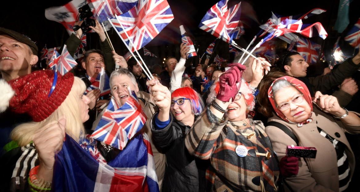 Πανηγυρισμοί και θλίψη για το Brexit (pics)