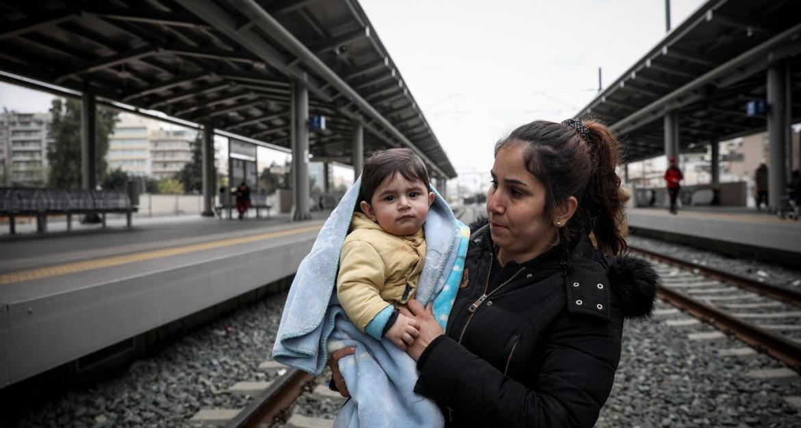 Κατάληψη στον Σταθμό Λαρίσης απο πρόσφυγες και μετανάστες (pics)