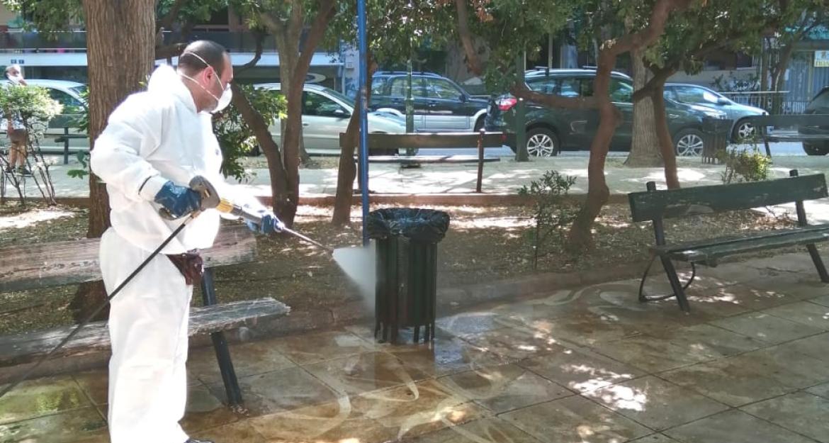 Καθημερινές, μαζικές απολυμάνσεις στο Δήμο Αθηναίων (pics)