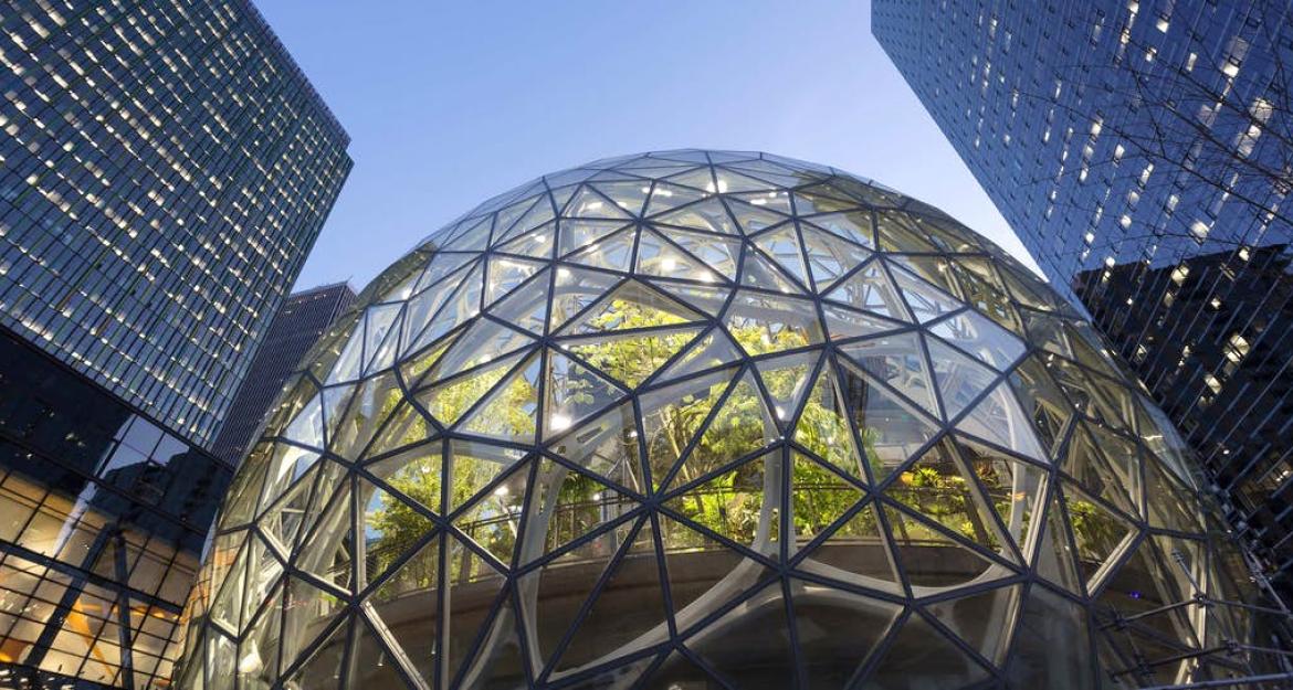 Με τροπικό δάσος μοιάζουν τα νέα γραφεία της Amazon