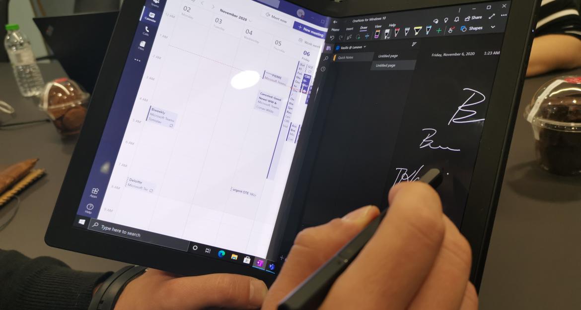 Έφτασε και στην Ελλάδα το πρώτο laptop που... διπλώνει - Όλα τα «μυστικά» του ThinkPad X1 Fold της Lenovo (pics)