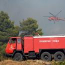 Χωρίς ενεργό μέτωπο η φωτιά στην Πρώτη Σερρών