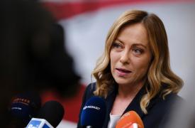 Συνάντηση Μελόνι με τον πρόεδρο της Εθνικής Παλαιστινιακής Αρχής Μαχμούντ Αμπάς