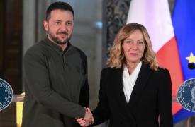 Μελόνι: «Θέλουμε να αναπτύξουμε κοινή παραγωγή με την Ουκρανία για drone»