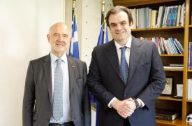 Συνάντηση Πιερρακάκη - Μοσκοβισί: «Διαχρονικός φίλος της Ελλάδας»