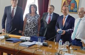 Επίσκεψη Σταϊκούρα στο ΕΒΕΠ - Επί τάπητος οι υποδομές για τόνωση της επιχειρηματικότητας