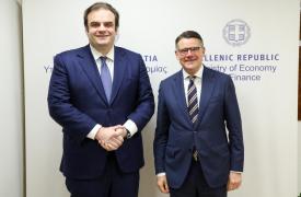 Συνάντηση Πιερρακάκη με τον πρωθυπουργό του ομόσπονδου κρατιδίου της Έσσης, Boris Rhein