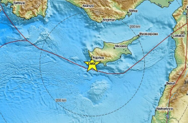 Σεισμός άνω των 5 Ρίχτερ στην Κύπρο