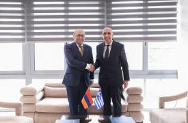 Μπρατάκος: Στόχος μας η ενεργή διασύνδεση των επιχειρηματικών κοινοτήτων Ελλάδας - Αρμενίας