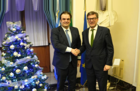 Συνάντηση Πιερρακάκη με τον Ιταλό Υπουργό Οικονομικών στη Ρώμη