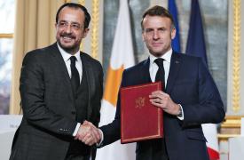 Μακρόν και Χριστοδουλίδης υπέγραψαν Στρατηγική Κοινή Δήλωση