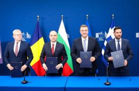 Σύμφωνο συνεργασίας για την κατασκευή του σιδηροδρομικού και οδικού άξονα Ελλάδας-Βουλγαρίας-Ρουμανίας