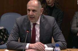 Γεραπετρίτης στον ΟΗΕ: Θεμέλιο για ειρήνη και συνεργασία μεταξύ των εθνών η ασφαλής ναυτιλία