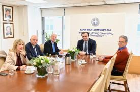 Πιερρακάκης: Συνάντηση με τον Διευθύνοντα Σύμβουλο του EBF και εκπροσώπους της ΕΕΤ
