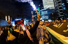 Εκατοντάδες χιλιάδες άνθρωποι διαδήλωσαν στην Κωνσταντινούπολη για τη Γάζα