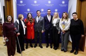 Συνάντηση Γεωργιάδη - Θεμιστοκλέους με αντιπροσωπεία από τους Συλλόγους Μαιών - Μαιευτών