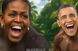 O Τραμπ ανέβασε βίντεο που απεικονίζει τους Ομπάμα ως πιθήκους