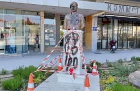 Θεσσαλονίκη: Θύμα βανδαλισμού η προτομή του αρχιφύλακα Γιώργου Λυγγερίδη