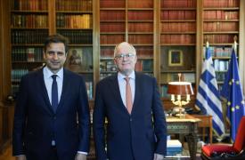 Συνάντηση Τασούλα με τον πρόεδρο της Βιοχαλκο, Στασινόπουλο