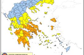 Πολύ υψηλός κίνδυνος πυρκαγιάς (κατηγορία κινδύνου 4) για την Κυριακή