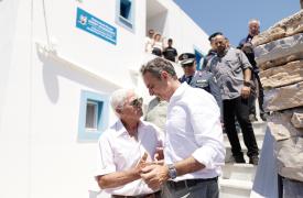 Μητσοτάκης από Αγαθονήσι: «Η Ελλάδα άλλαξε την ευρωπαϊκή πολιτική για το μεταναστευτικό»