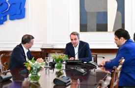 Συνάντηση Μητσοτάκη - Δούκα: Στο επίκεντρο τρέχοντα ζητήματα, όπως η καθαριότητα