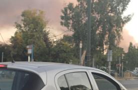 Πυρκαγιά στο παλιό κτήριο του Μπάντμιντον στο Πάρκο Γουδή